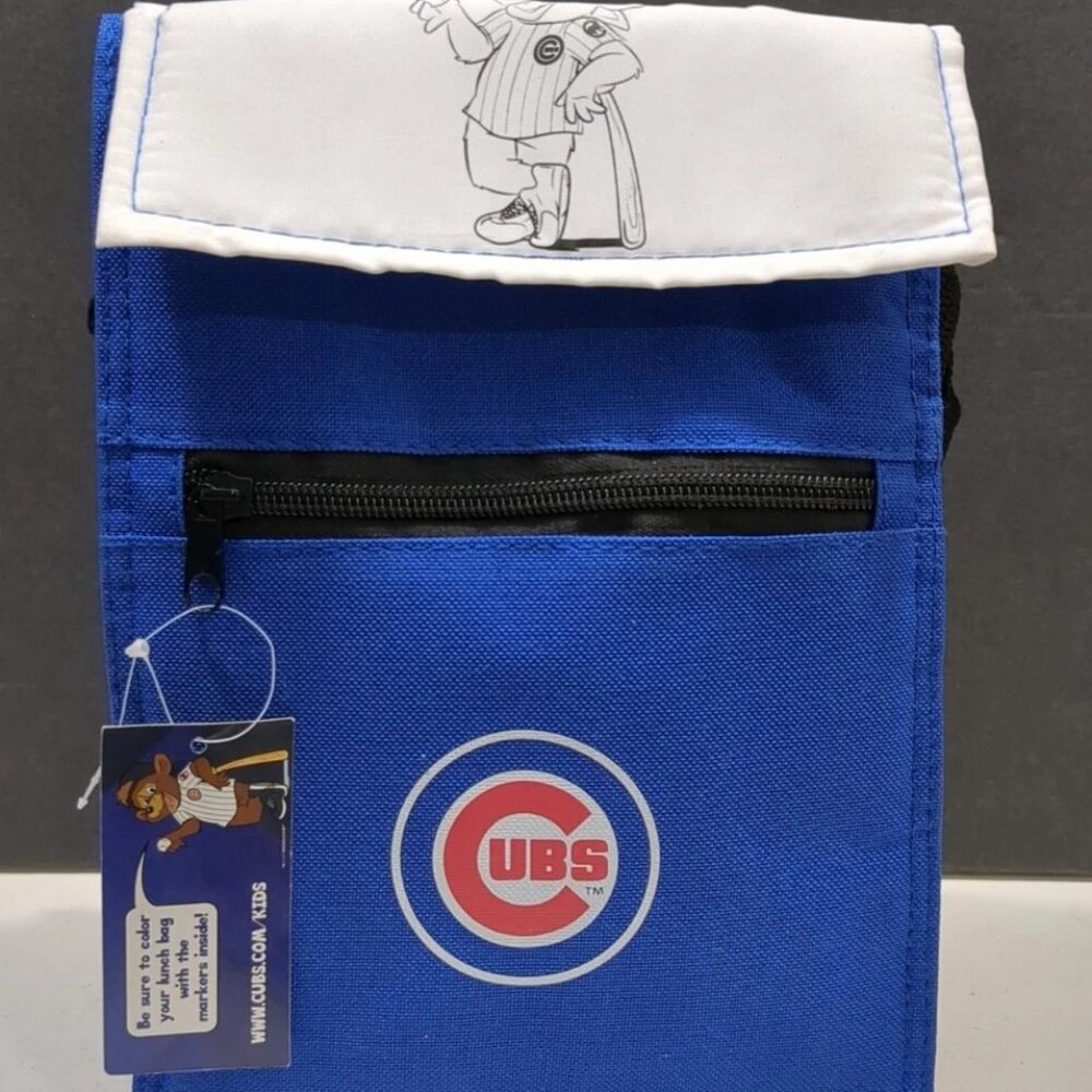 NWT Chicago Cubs Kids Cooler Insulated Coloring Lunch Bag Game Day Giveaway 2013